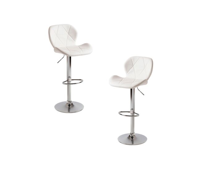 Pack 2 taburetes pentagone - blanco