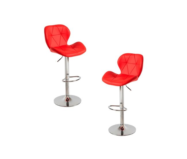 Pack 2 taburetes pentagone - rojo