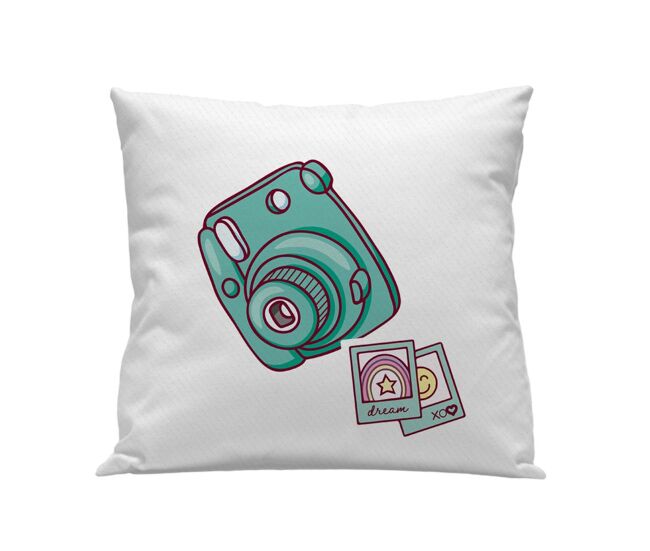 Funda cojín infantil polaroid polaroid - blanco - 50x50