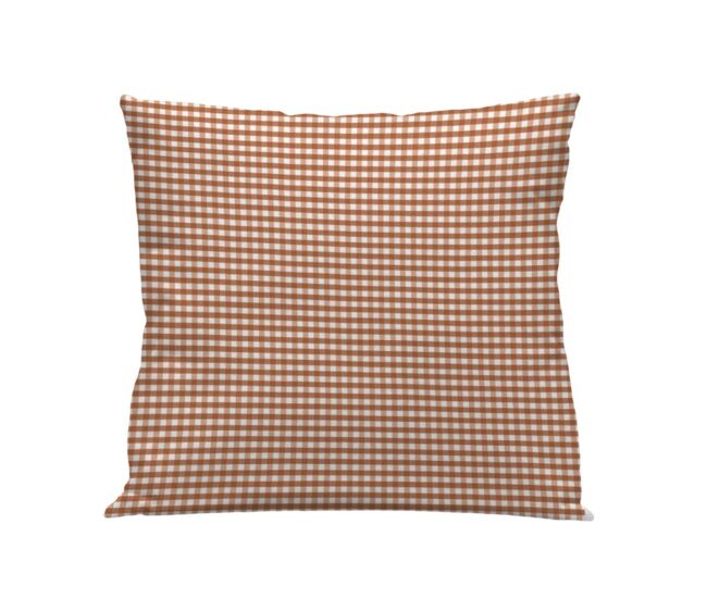 Funda cojín vichy vichy - marrón - 50x50