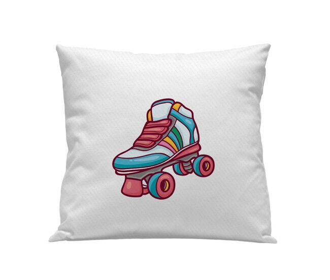 Funda cojín infantil roller skate roller roller skate - blanco - 50x50