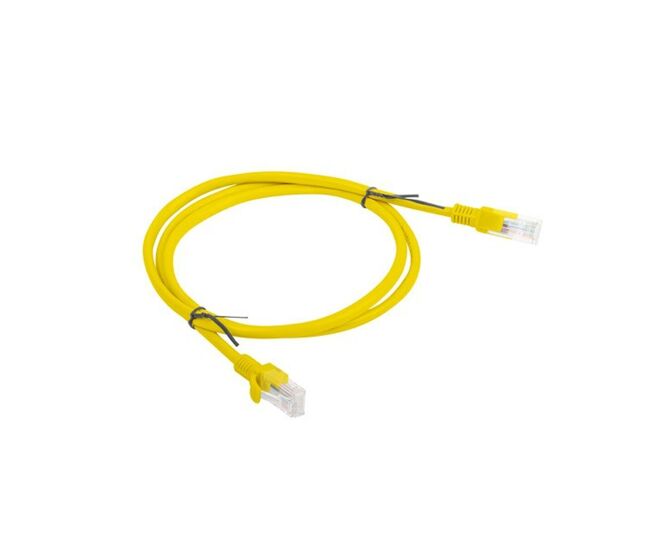 Cable de red rígido utp categoría 5e lanberg 7001031 amarillo 1 m