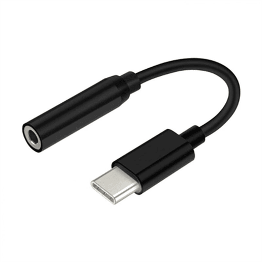 Adaptador USB C para Jack 3.5 mm Aisens A109-0348 Preto 15 cm