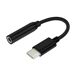 Adaptador USB C a Jack 3.5 mm A109-0348 Adaptador USB C a Jack 3.5 mm A109-0348 Negro