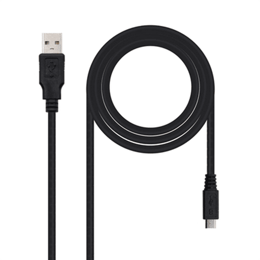 Cabo USB para micro USB NANOCABLE 10.01.0503 3 m Preto
