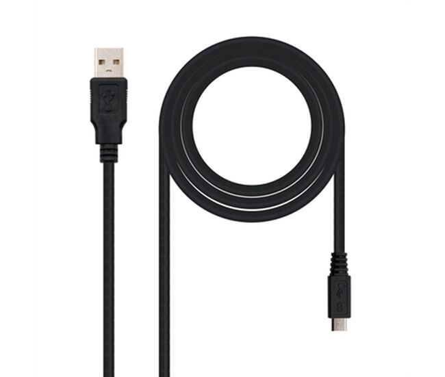 Cable usb a micro usb nanocable 10.01.0503 3 m negro