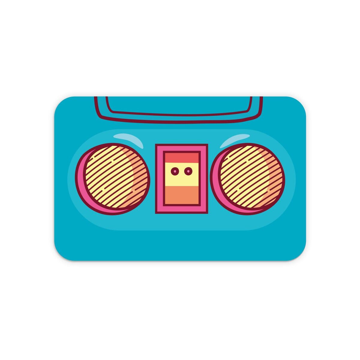 Mantel individual infantil radio radio - azul - 30x46 cm