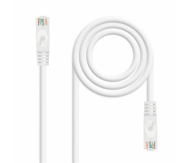 Cable de red rígido utp categoría 6 nanocable blanco