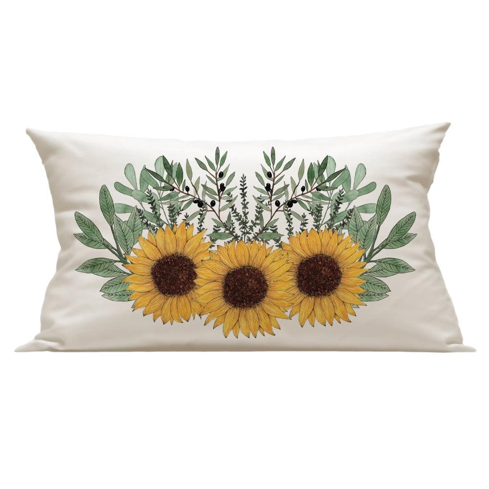 Funda cojín girasoles girasoles - crudo - 30x50