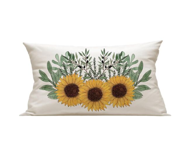 Funda cojín girasoles girasoles - crudo - 30x50