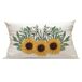 Funda cojín Girasoles Funda cojín Girasoles Crudo