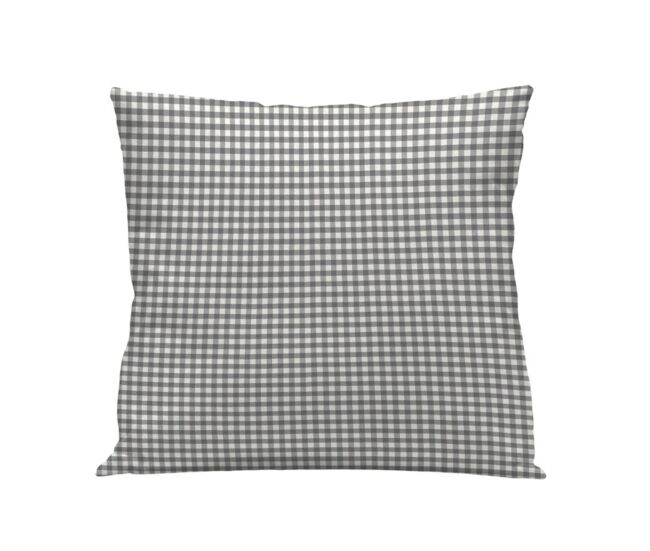 Funda cojín vichy vichy - gris - 50x50