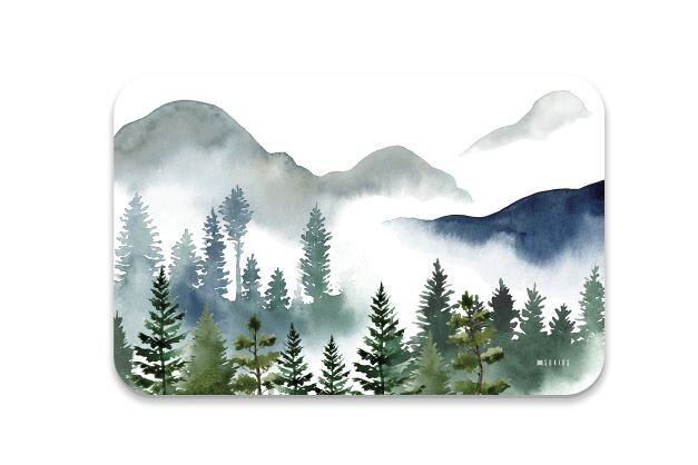 Mantel individual bosque bosque - verde - 30x46