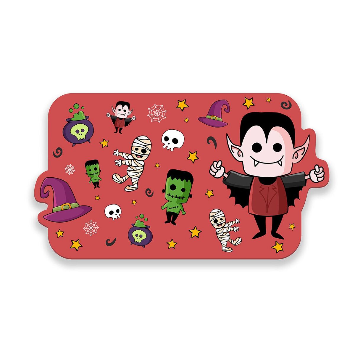 Mantel individual infantil monstruos monstruos - rojo - 30x40 cm