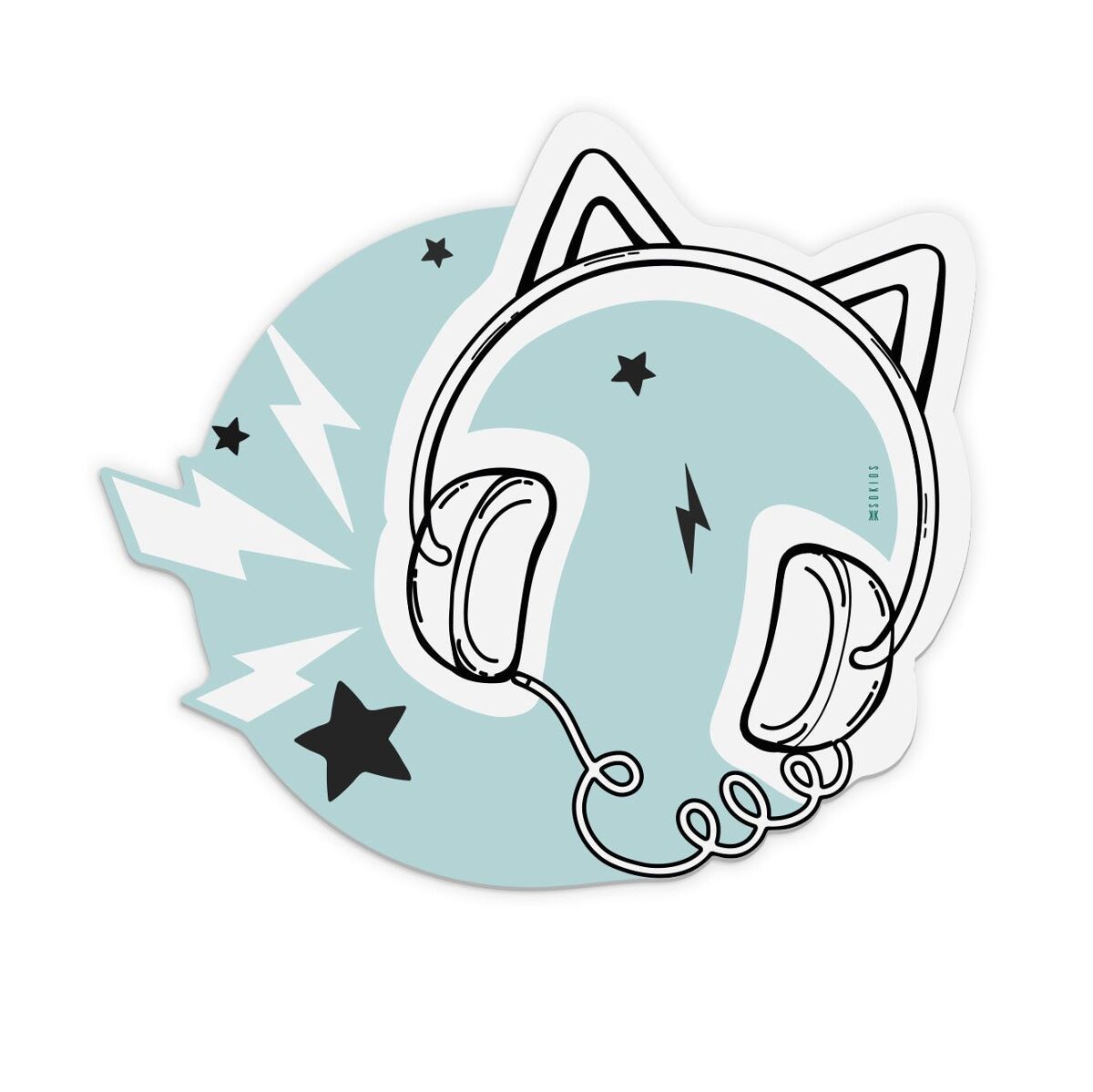 Mantel individual infantil music music - multicolor - 30x46 cm