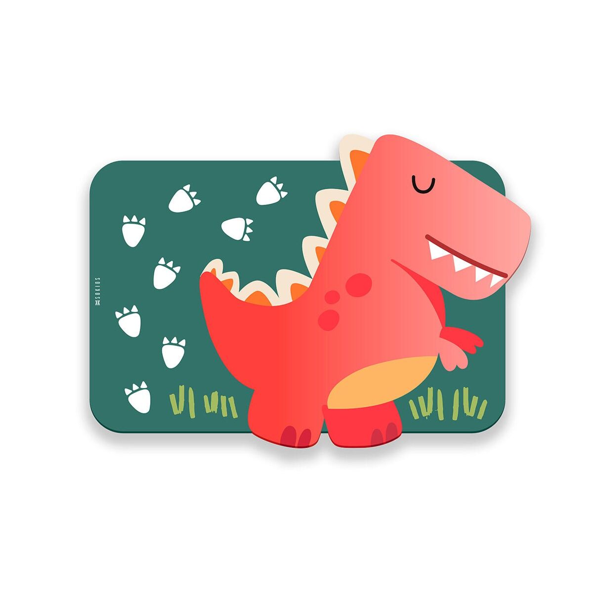 Mantel individual infantil rex rex - multicolor - 30x46 cm