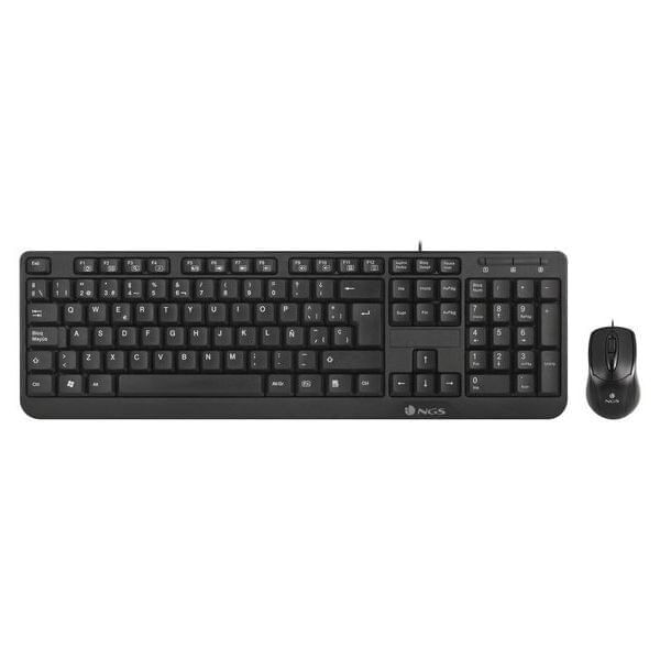 Teclado y Ratón NGS Cocoa Kit 2 piezas