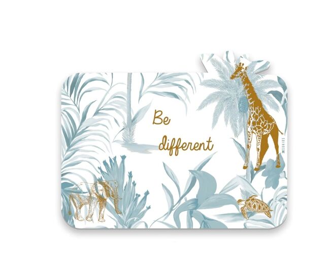 Mantel individual infantil safari - multicolor - 30x46 cm