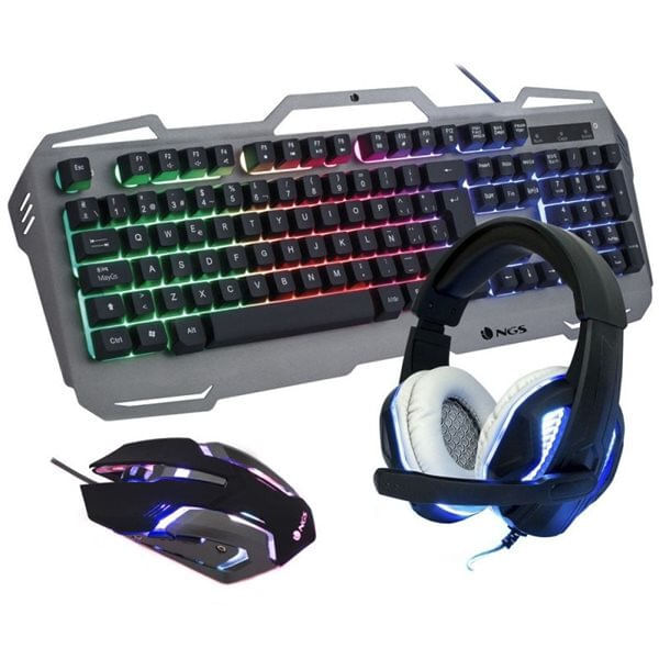 Pack Gaming NGS GBX Teclado + Ratón + Auriculares con micrófono