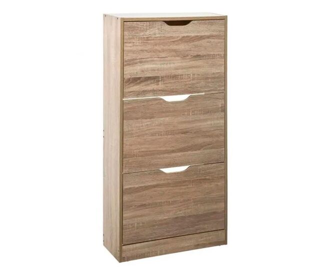 Zapatero olaya 5 five 3 puertas madera 115x60x24 cm