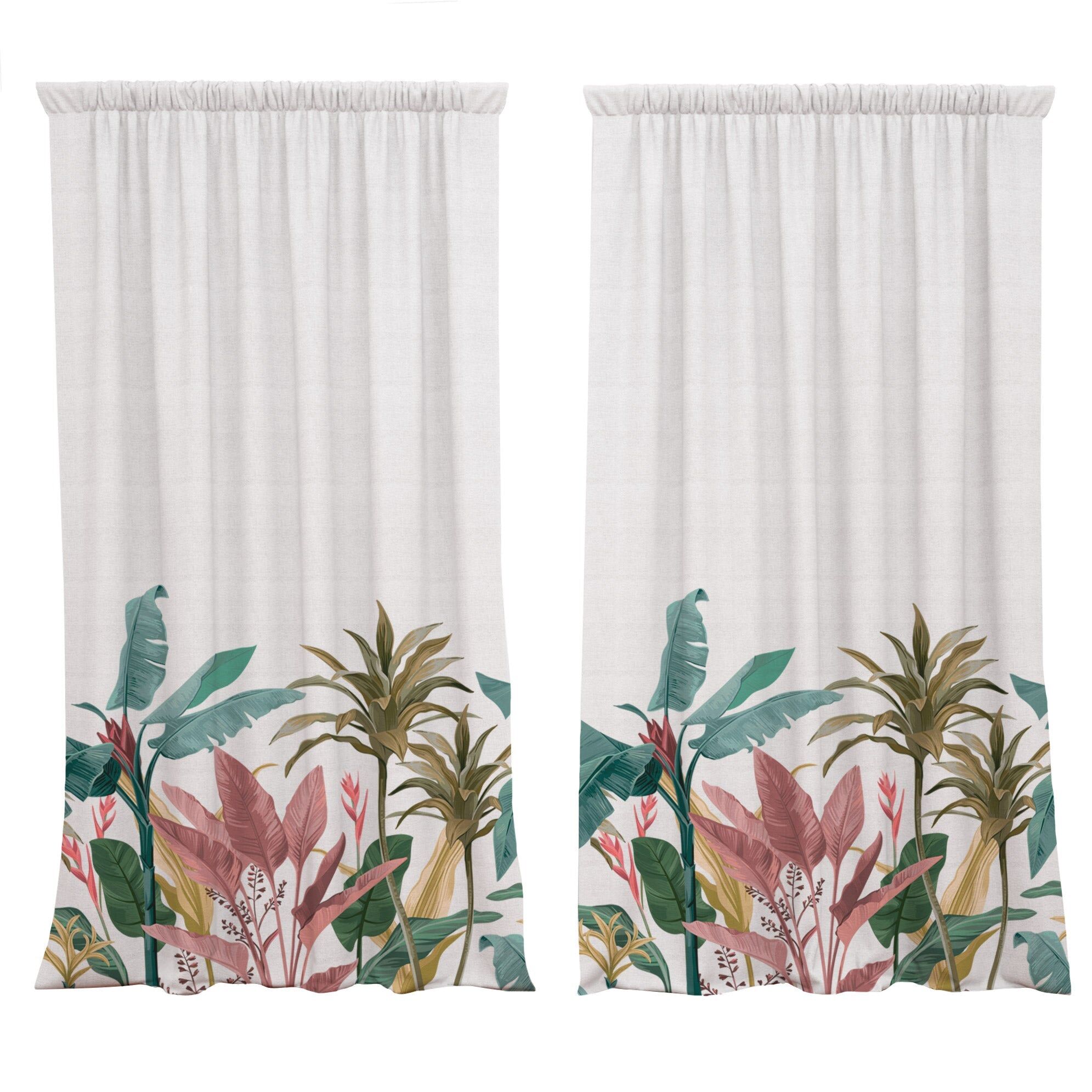 Cortina estampada Maranta