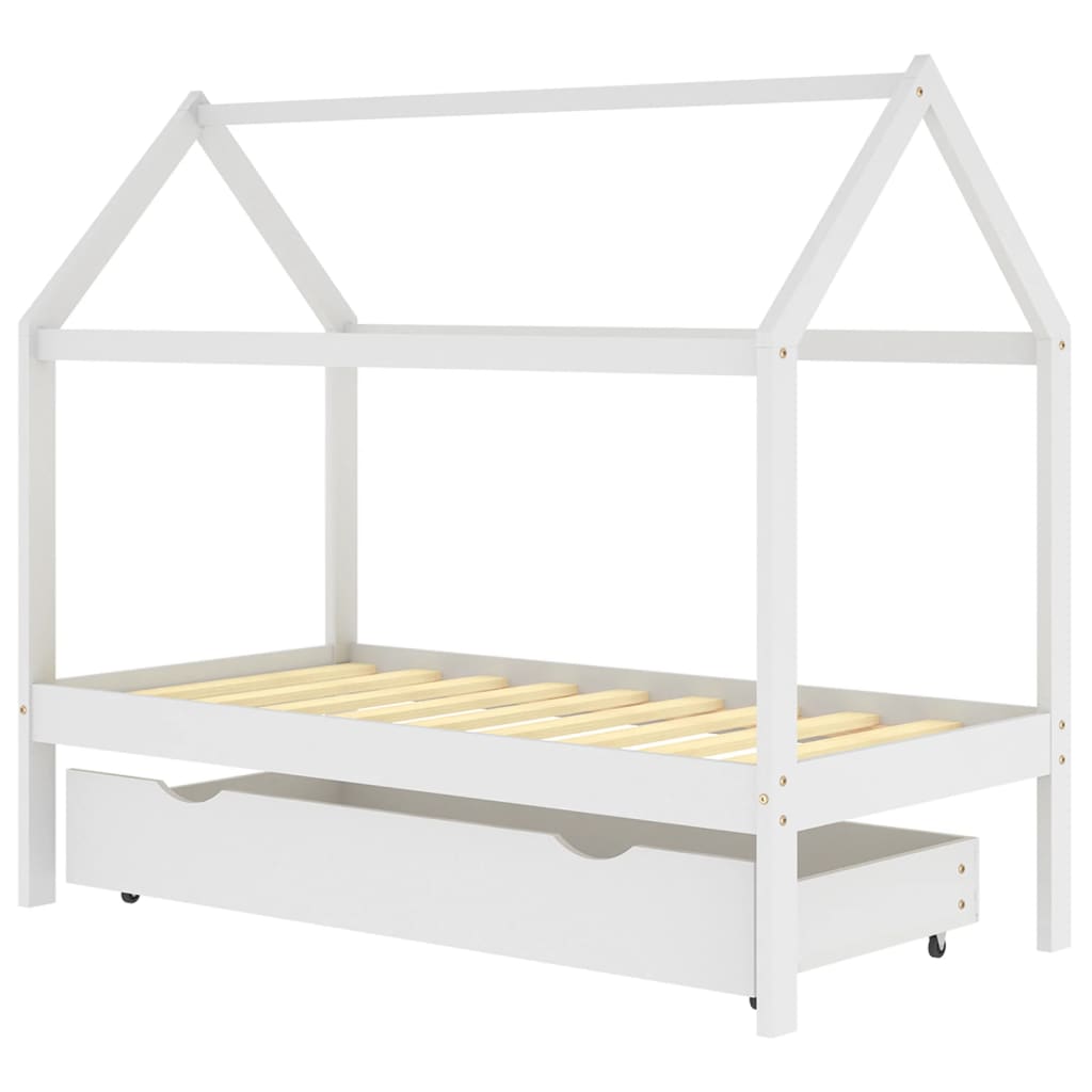 Estructura De Cama Infantil 166x87 Blanco