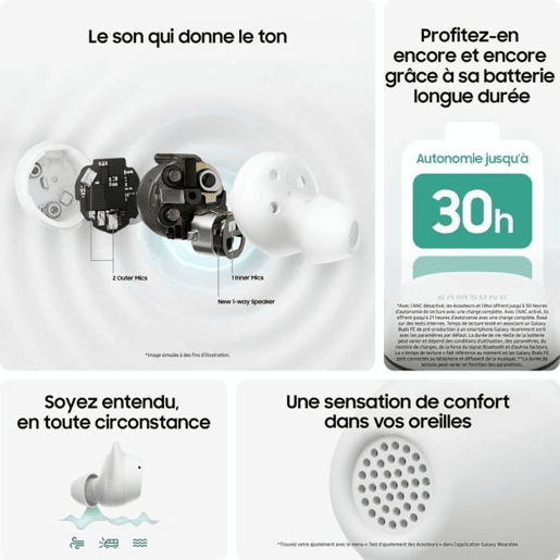 Auriculares Samsung Galaxy Buds FE Grafite