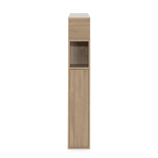 Cabeceira de cama Zeus 145 cm com armazenamento carvalho, 2 portas e 9 furos Cabeceira de cama Zeus 145 cm com armazenamento carvalho, 2 portas e 9 furos