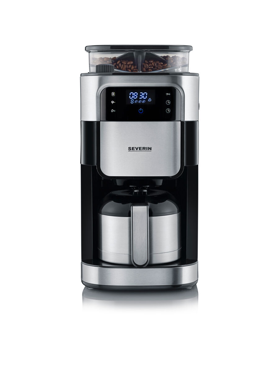 Cafetera con molinillo de goteo, jarra termo 1 L Severin KA 4814 - 1000 W