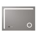 Espejo de pared con LED Chambave para baño IP65 antivaho reloj 100x3 Espejo de pared con LED Chambave para baño IP65 antivaho reloj 100x3 Plateado