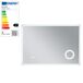 Espejo de pared con LED Scafa para baño IP65 con antivaho y lupa 100x3 Espejo de pared con LED Scafa para baño IP65 con antivaho y lupa 100x3 Blanco