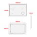 Espejo de pared con LED Scafa para baño IP65 con antivaho y lupa 100x3 Espejo de pared con LED Scafa para baño IP65 con antivaho y lupa 100x3 Blanco