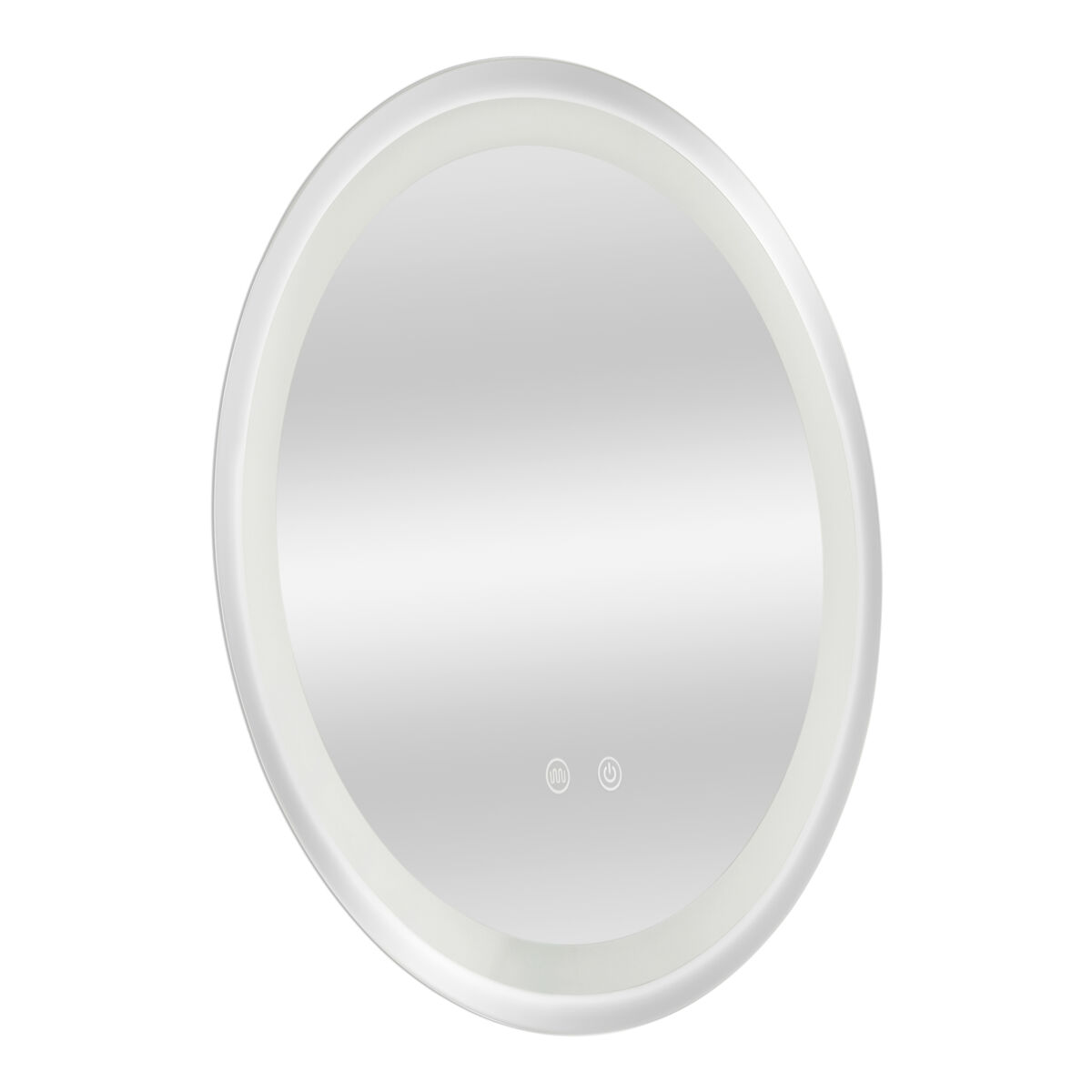 Espejo de pared con LED Maratea para baño antivaho redondo 60x3