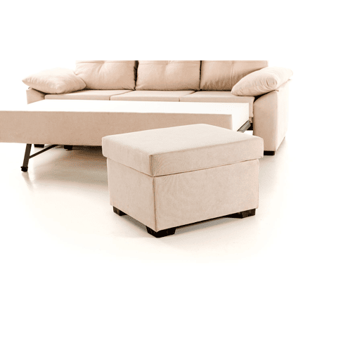Sofá-cama chaise longue reversível cinza Panamá. Matris