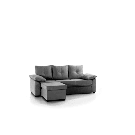 Sofá-cama chaise longue reversível Panamá bege. Matris