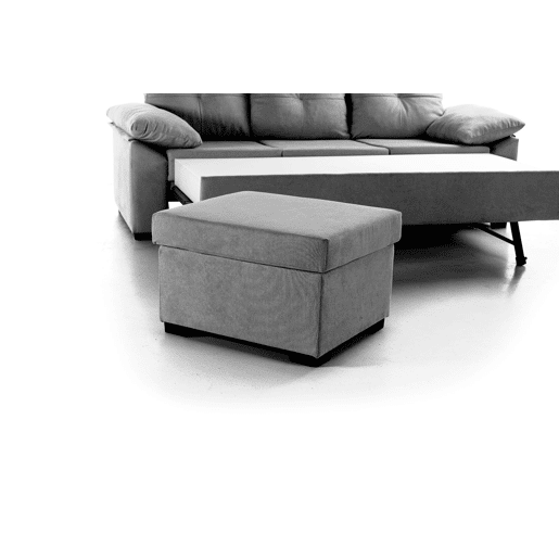 Sofá-cama chaise longue reversível Panamá bege. Matris