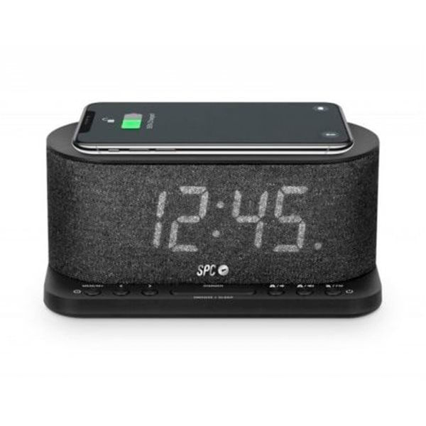 Despertador con base de carga inalámbrica SPC GISLI Radio FM