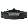 Banheira de hidromassagem de canto com LED MARTINICA 1980 x 1440 mm Preto