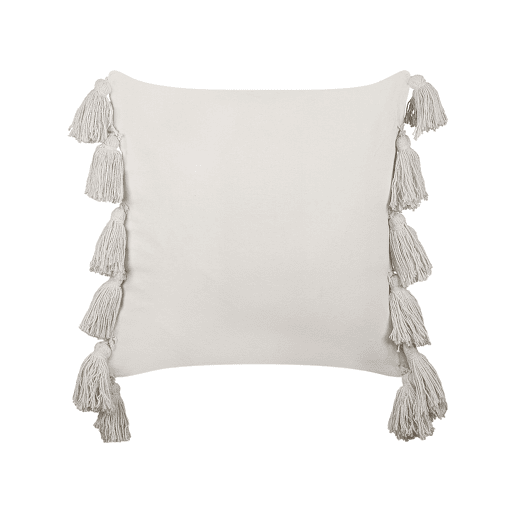 Conjunto de 2 almofadas decorativas ROCHEA Algodão 45 x 45 cm Preto Às riscas