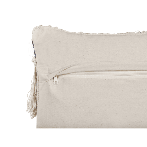 Almofada decorativa SOFCA Algodão 45 x 45 cm Creme Padrão geométrico Almofada decorativa SOFCA Algodão 45 x 45 cm Creme Padrão geométrico