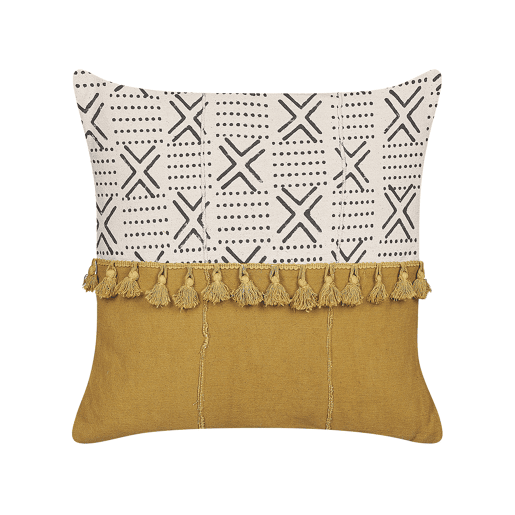 Beliani Almofada decorativa WOODI