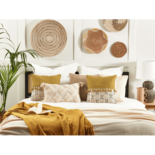 Beliani Almofada decorativa WOODI