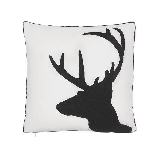 Conjunto de 2 almofadas decorativas SHADRACK Algodão 45 x 45 cm Branco Padrão natalicio