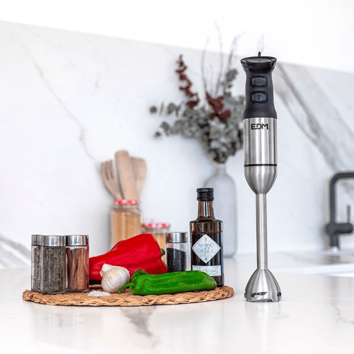Varinha mágica EDM 1000W com copo medidor em aço inoxidável