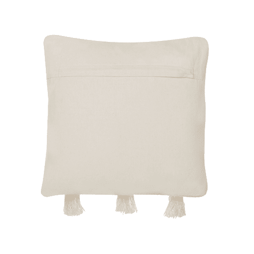 Conjunto de 2 almofadas decorativas THONDI Algodão 45 x 45 cm Creme Às riscas