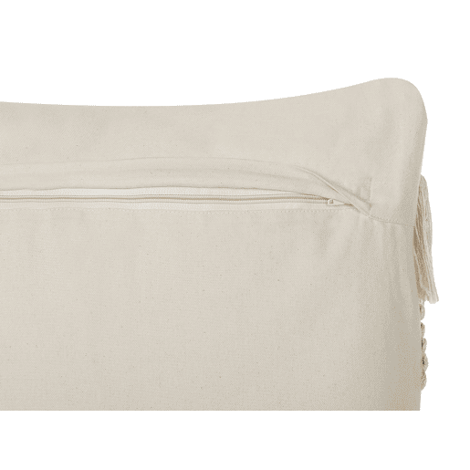 Conjunto de 2 almofadas decorativas THONDI Algodão 45 x 45 cm Creme Às riscas
