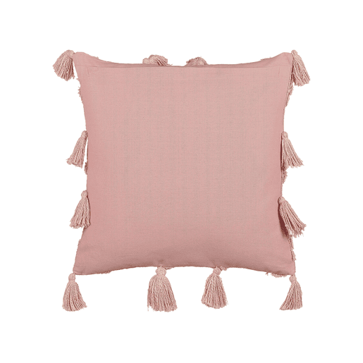 Almofada decorativa TORENIA Algodão 45 x 45 cm Rosa Padrão geométrico