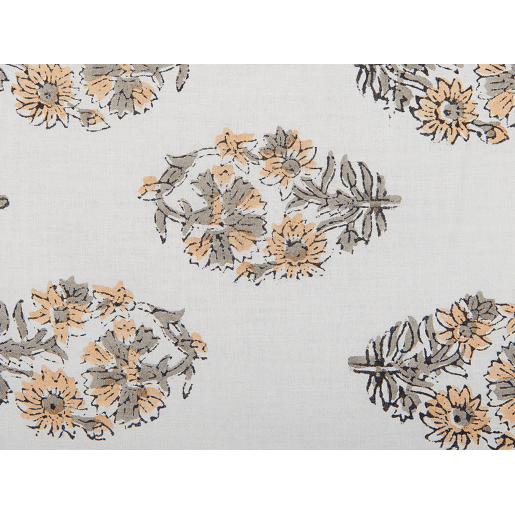 Almofada decorativa SATIVUS Algodão 45 x 45 cm Laranja Padrão floral