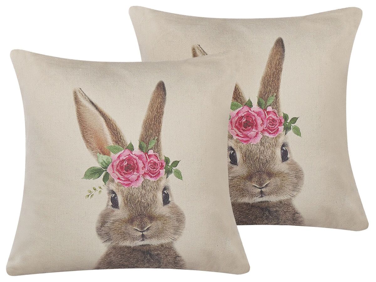 Beliani Cojín decorativo TULIPA