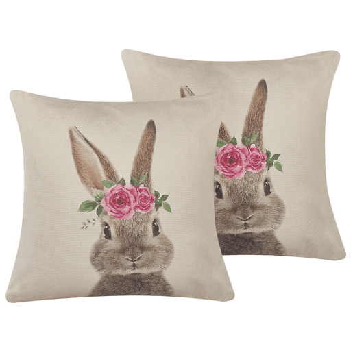 Beliani Almofada decorativa TULIPA